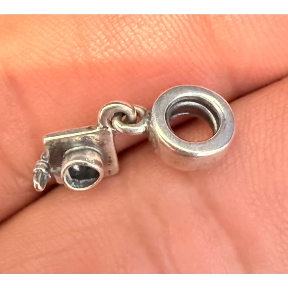 Authentic Pandora Sterling Silver Graduation Cap Dangle Charm